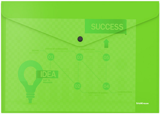 Папка-конверт на кнопке