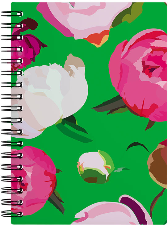 Тетрадь общая на спирали | Peonies | Erich Krause