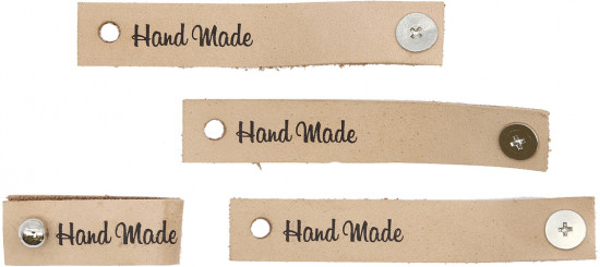 Набор бирок с кнопкой «Hand Made»
