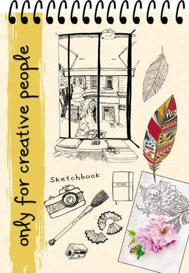 Скетчбук «Окно из кабинета»