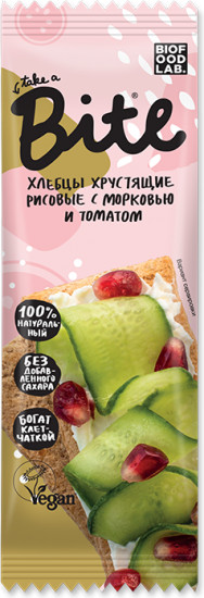Хлебцы хрустящие «Рисовые с морковью и томатом»