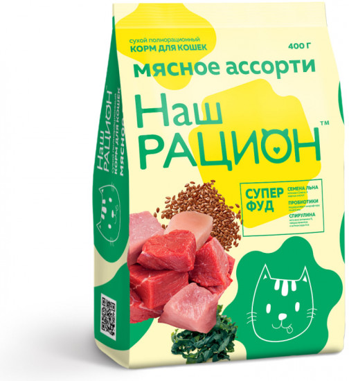 Корм для взрослых кошек «Мясное ассорти»