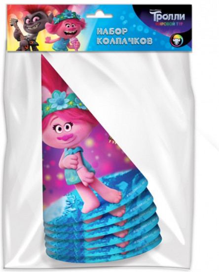 Набор бумажных колпачков «Trolls»
