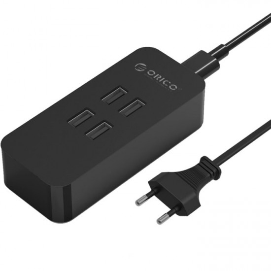 Зарядное устройство ORICO DCV-4U-(EU)-BK