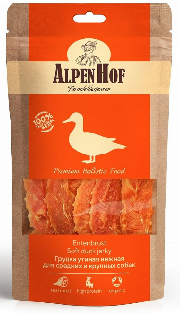 Лакомство для собак «Грудка утиная нежная» | AlpenHof