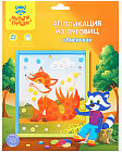 Аппликация из пуговиц «Лисичка»