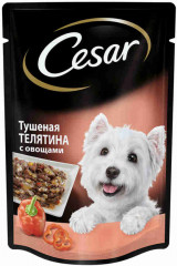 Корм для собак «Тушеная телятина с овощами в желе»
