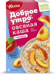 Каша овсяная с персиком