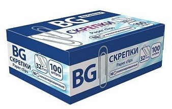 Скрепки канцелярские (32 мм, 100 шт.)