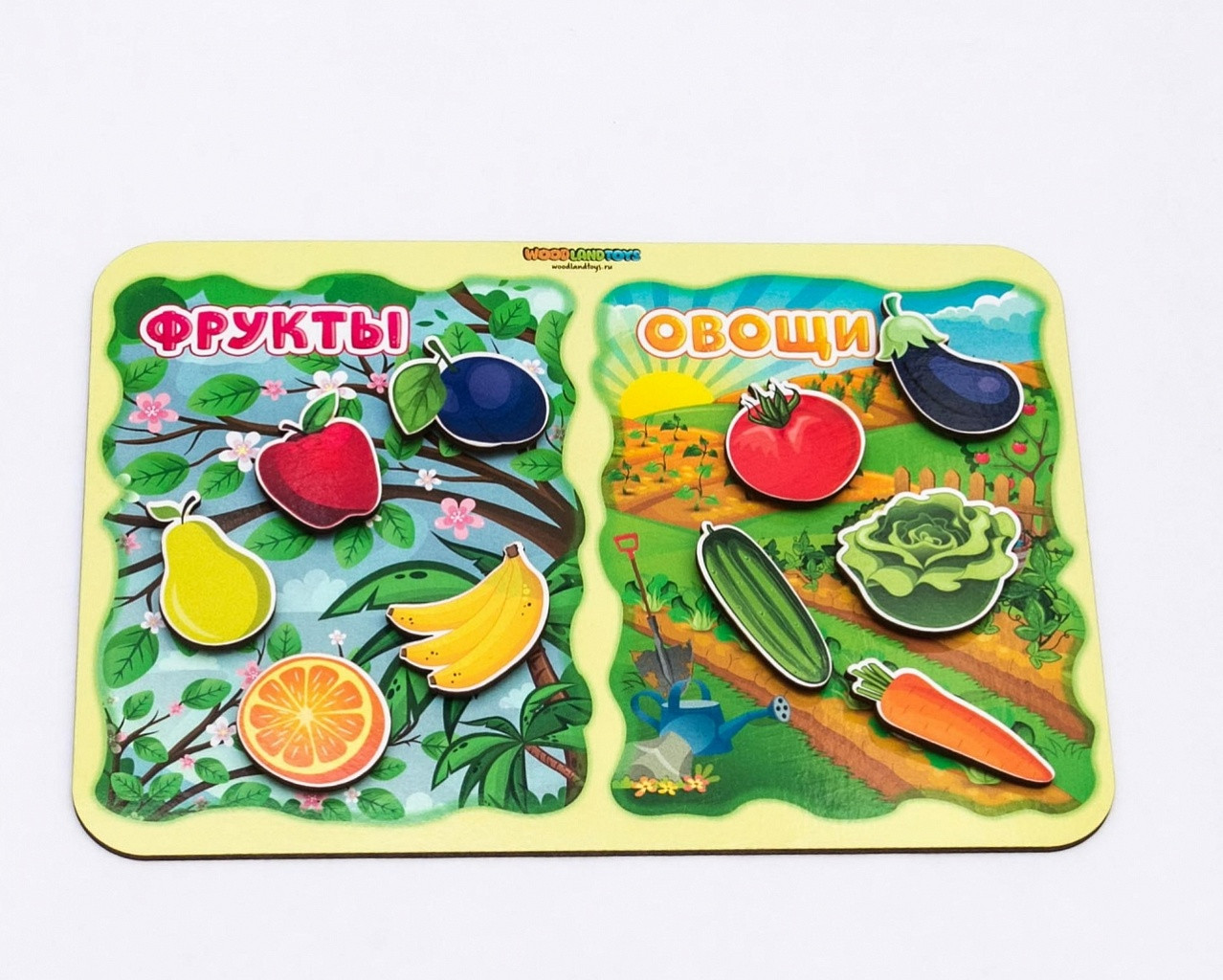 Набор обучающий «Фрукты-овощи» | WoodLandToys