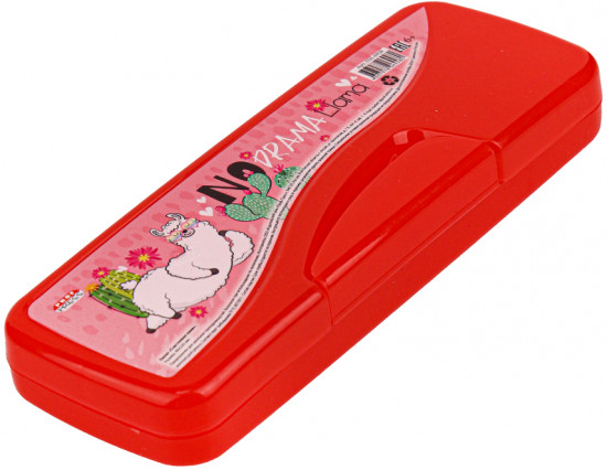 Пенал школьный «Счастливая лама»