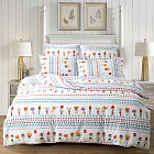 Комплект постельного белья (евро, поплин, 2 наволочки 70×70)