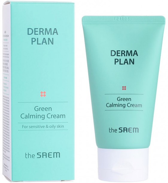 Крем для лица успокаивающий с экстрактом полыни | Derma Plan | The Saem