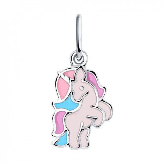 Подвеска из серебра с эмалью