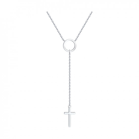 Колье из серебра с родированием