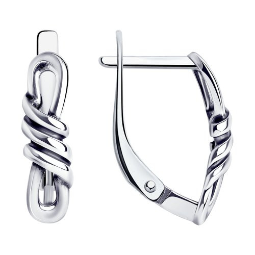 Серьги из чернёного серебра