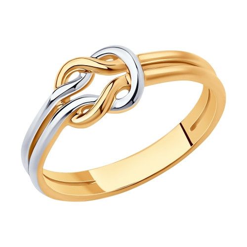 Кольцо из золочёного серебра