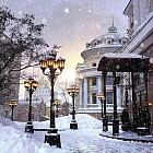 Мозаика алмазная «Зимний пейзаж»