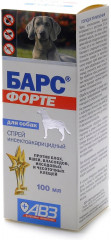 Спрей для собак от блох и клещей «Барс»