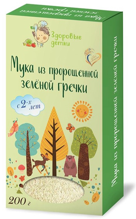 Мука из пророщенной зеленой гречки | Здоровые детки