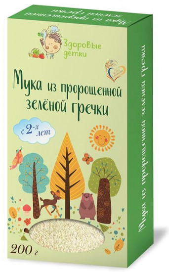 Мука из пророщенной зеленой гречки