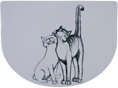 Коврик под миску «Кошечка»