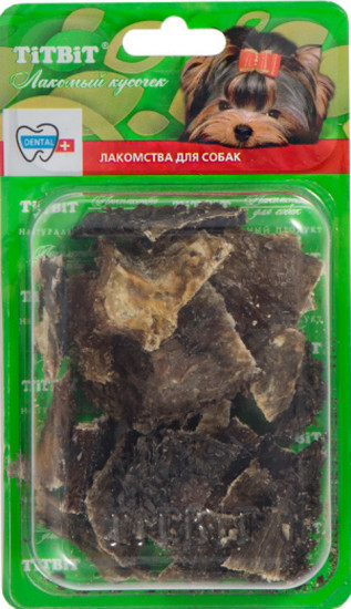 Лакомство для собак «Кусочки говяжьего рубца»
