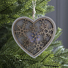 Подвеска световая «Сердце и снежинки»