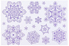 Набор наклеек «Снежинки»