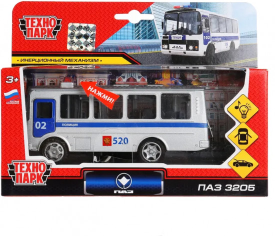 Машина инерционная «Автобус ПАЗ-3205»