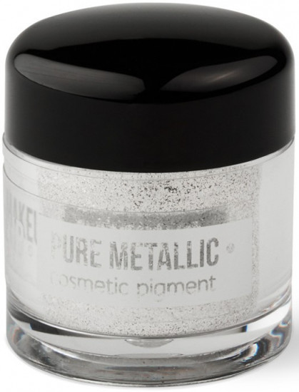 Пигмент для макияжа «Pure Metallic», оттенок 15 White silver