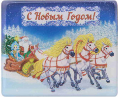 Магнит декоративный «Тройка»
