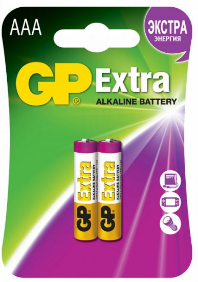 Набор батареек щелочных GP Extra Alkaline AAA