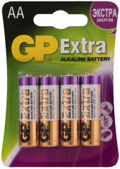 Набор щелочных батареек GP Extra Alkaline АА