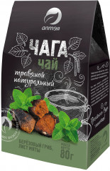 Чай травяной чага с мятой