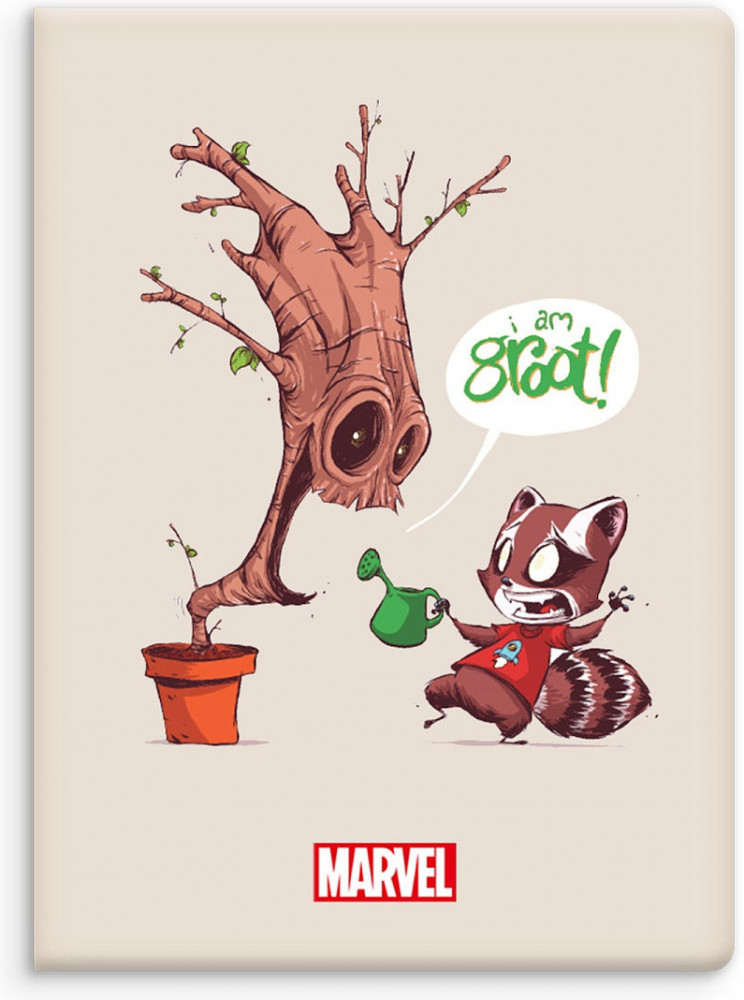 Обложка на паспорт «Groot» | Стражи Галактики | PrioritY