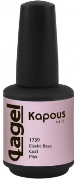 Покрытие базовое эластичное розовое «Elastic Base Coat Pink» | Lagel | Kapous Professional