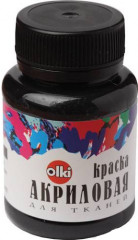 Краска акриловая для ткани, черный