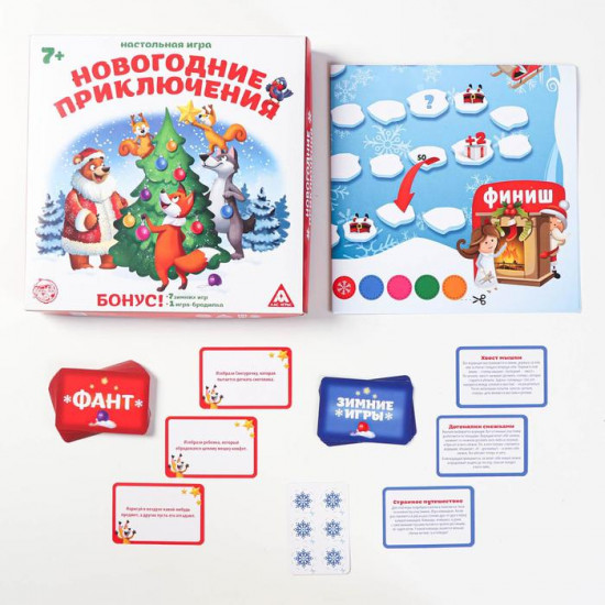 Игра настольная «Новогодние приключения»