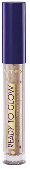 Тени для век жидкие, оттенок 101 Sparkle champagne | Ready to glow | Вiтэкс