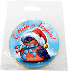 Медаль шоколадная «Снегирь»