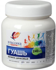 Гуашь, белила цинковые