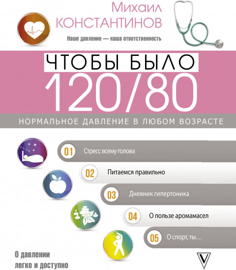 Чтобы было 120/80. Нормальное давление в любом возрасте!