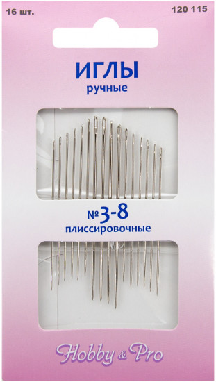 Набор игл плиссировочных №3-8
