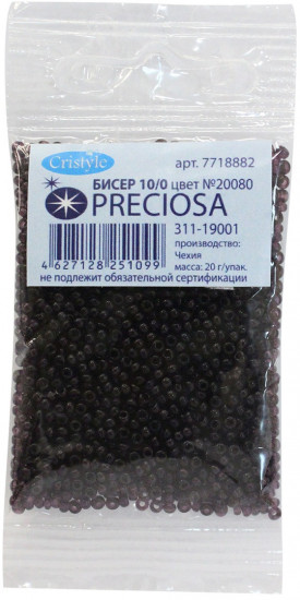 Бисер прозрачный