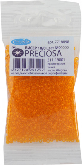 Бисер прозрачный