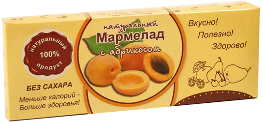 Мармелад натуральный с абрикосом без сахара