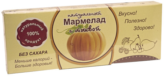 Мармелад натуральный с тыквой без сахара
