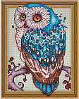 Алмазная мозаика 3D с нанесенной рамкой «Мудрая сова»