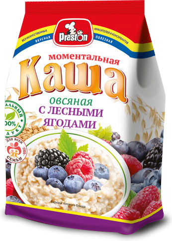 Каша овсяная с лесными ягодами